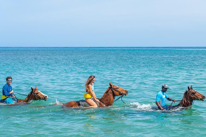 ATV, Horseback Ride, Zipline, Falls Climb + Lunch from Ocho Rios - Dunn’s River Falls climb: start at the sea, climb with a guide