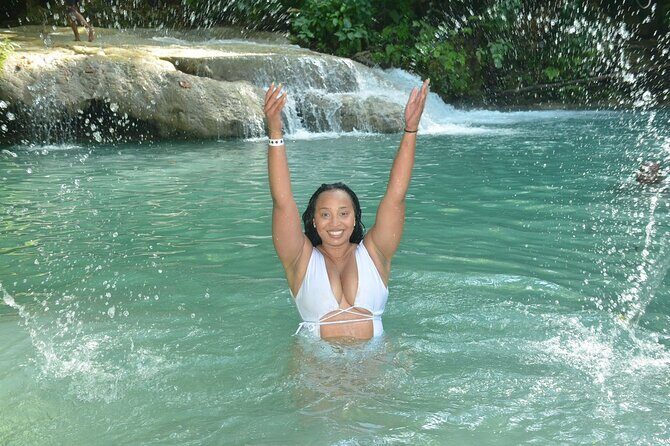 Blue Hole and Bamboo Rafting Ocho Rios - Blue Hole in Ocho Rios: Limestone Pools, Rope Swings, and Cave Time