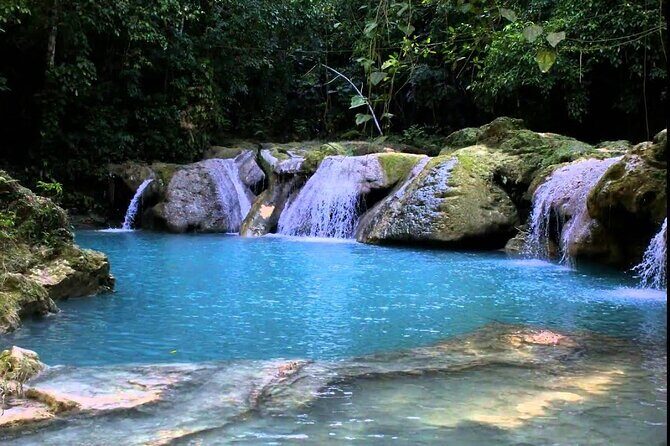 Blue Hole and Dunn’s River Falls Tour with Lunch and Cocktails at Reggae Hill - Dunn’s River Falls: The Climb, the Guide, and the Water Shoes Rule