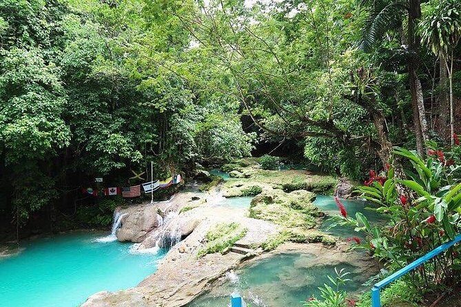 Blue Hole and River Rafting - Entering the Blue Hole: caves, waterfalls, lagoons, and that rope swing moment