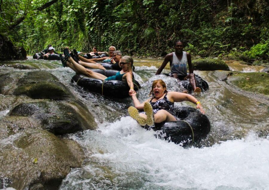 Blue Hole, Secret Falls, River Tubing and Dunn's River Falls - The Secret Falls Walk: Short Hike, Big Water Moment