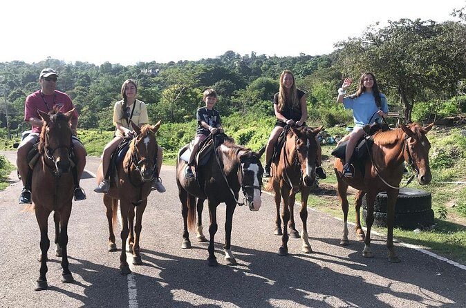Blue hole waterfalls + horseback riding combo tour from Ocho Rios - Blue Hole Rope Swings and Cliff Jumping: The Main Event at the Falls