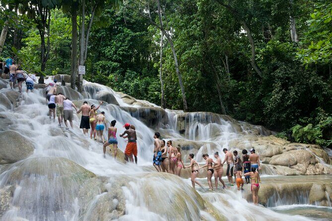 Dunn's River Falls & Blue Hole Combo Tour from Ocho Rios - Blue Hole: Tarzan Rope Swing, Cliff Jumping, and Terraced Views