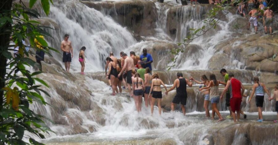 Falmouth: Dunn’s River Falls & Bamboo Beach Club VIP Access - The 4-Course VIP Lunch and Cocktail Lineup