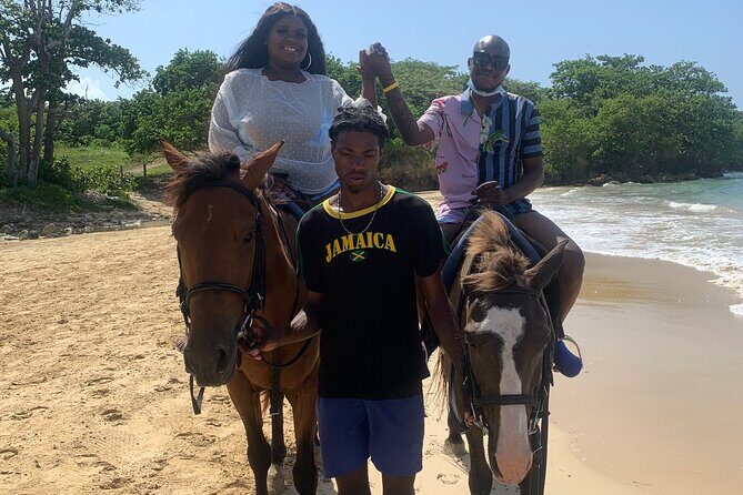 Horseback riding + Bamboo river rafting tour from Ocho Rios - Mammee Bay horseback riding: trail-to-ocean vibes (and instruction that helps)