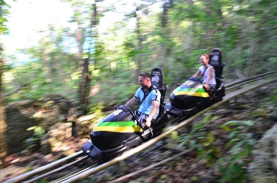 Jamaica Bobsled and Zip Line Adventure Tour - Jamaica bobsled run: 1000 meters of controlled adrenaline