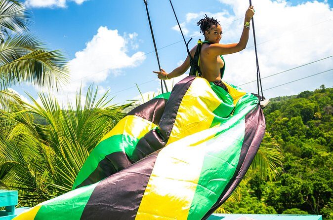 Jamaica Swing Drone Photoshoot with Dress Lunch and Transport - Transport from Montego Bay, Negril, and more: why it’s a big deal