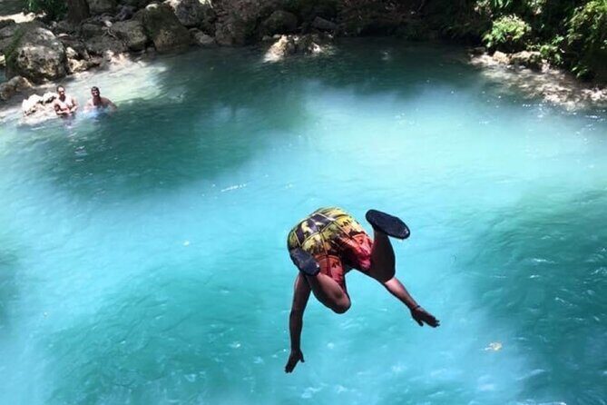 Ocho Rios: Amazing Blue Hole and Chill at Reggae Hill - Blue Hole at Ocho Rios: limestone sinkhole swims and rock jumps