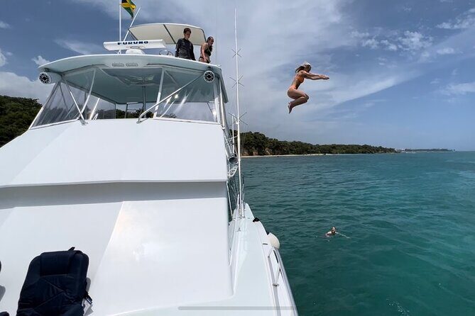 Private Yacht Party Boat Rental Excursion in Ocho Rios, Jamaica - DJ music, celebration-ready crew, and the sunset payoff