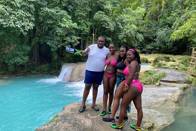 Rafting and Blue Hole Experience - White River start: sign-up, pickup, and an easygoing rafting vibe