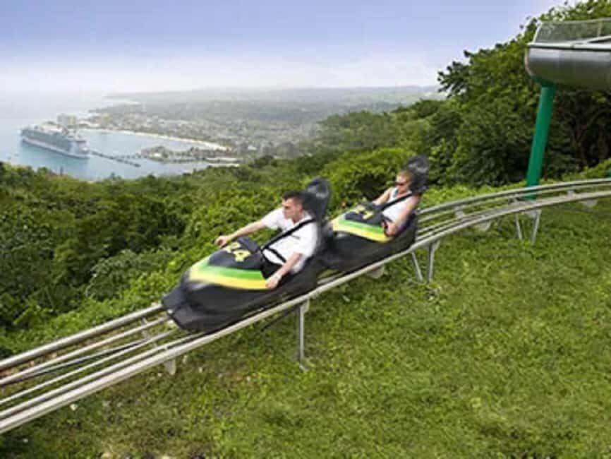 Rainforest Bobsled Mystic Mountain transportation - Mystic Mountain Bobsled: The 700-Foot Dunn’s River Start and 3,200-Foot Ride