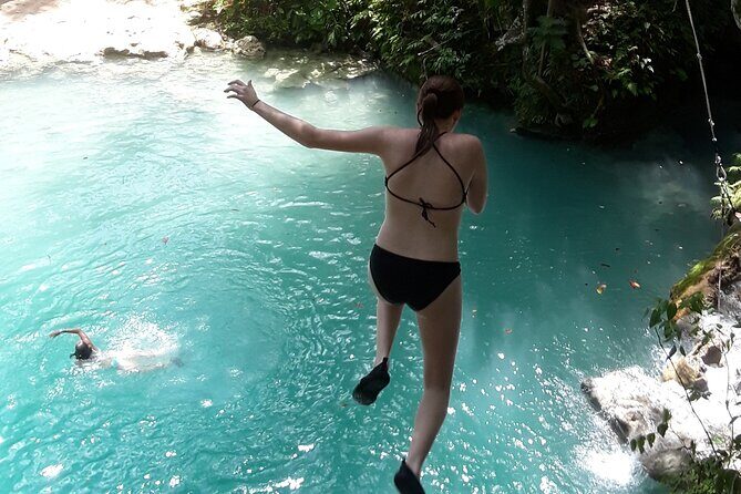 River Tubing and Blue Hole Private Tour from Ocho Rios - White River tubing on the White River Calypso route